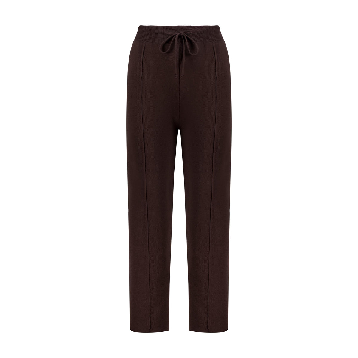 Cosy Knit Trousers Dark Brown