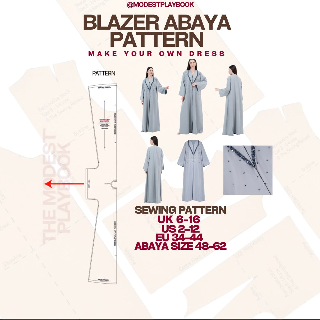Blazer Abaya Pattern cover
