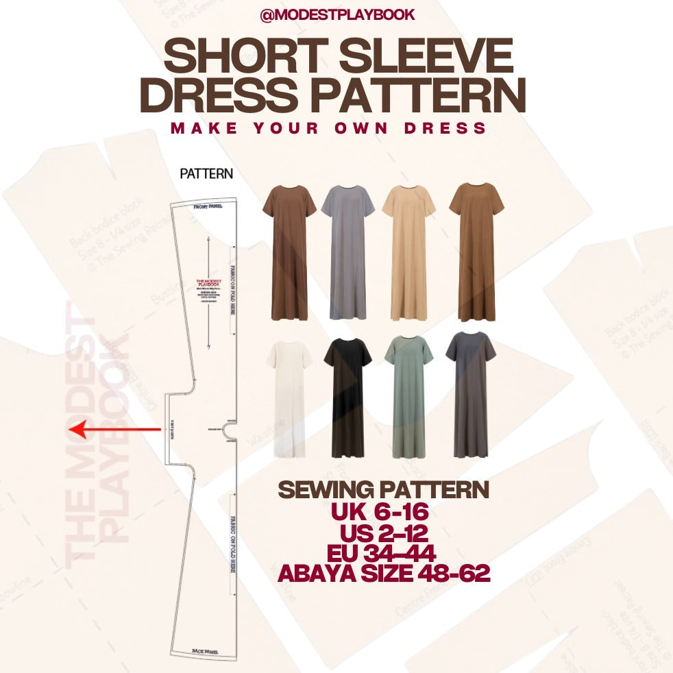 Short Sleeve Dress Sewing Pattern cover
