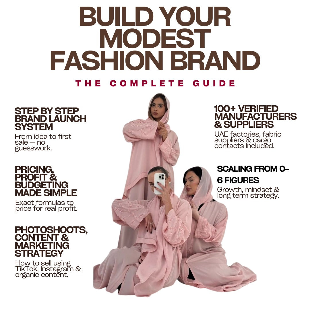 The Blueprint to a Seven Figure Modest Fashion Brand Guide cover